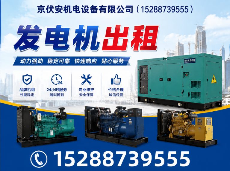 太原发电机出租展示图